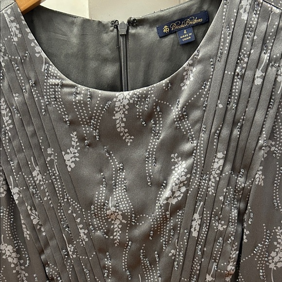 Brooks Brothers Gray Sleeveless Midi Dress - Picture 10 of 11